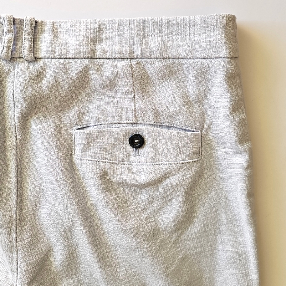 Anthropologie Light Blue Essential Slim Cotton Trouser Pants Size 10 - Picture 16 of 16